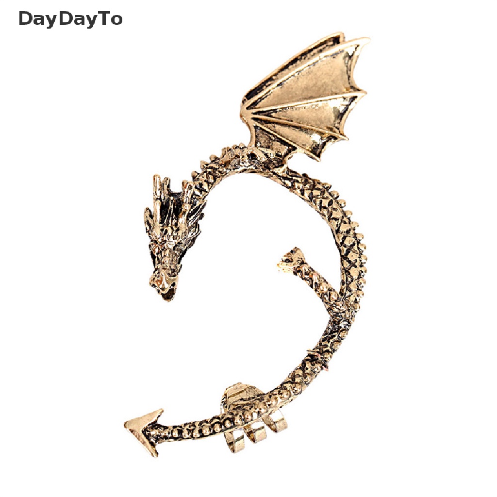 Khuyên Vành Tai Hình Rồng Phong Cách Gothic Punk Cổ Điển Cho Nam Và Nữ