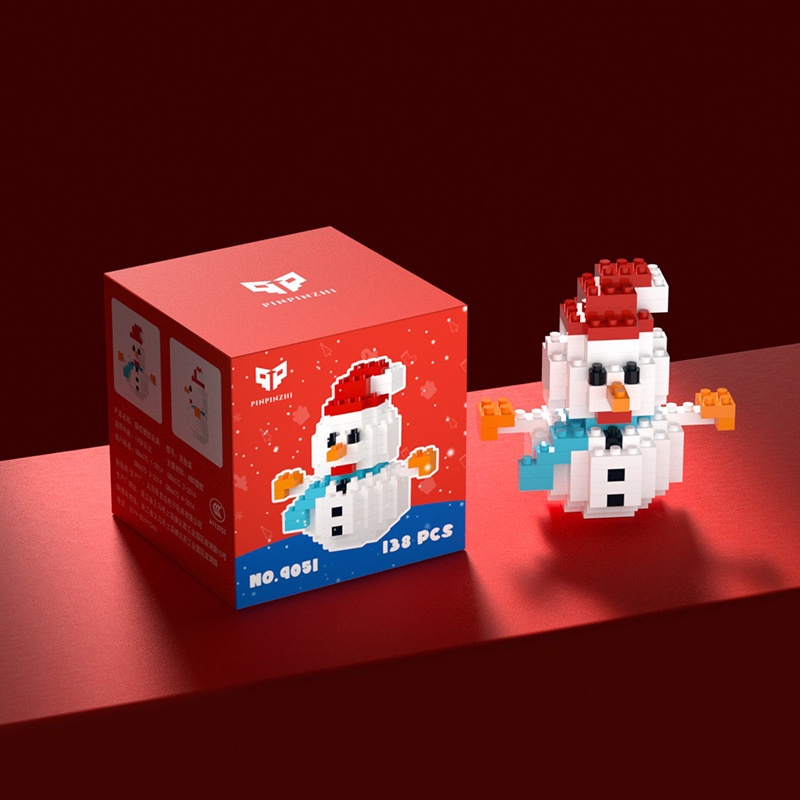 Đồ Chơi Khối Xây Dựng Vi Mô 9049-9055 Trang Trí Giáng Sinh