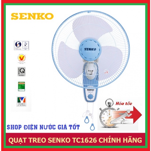 Quạt treo tường 2 dây SENKO TC1626 BẢO HÀNH 2 NĂM