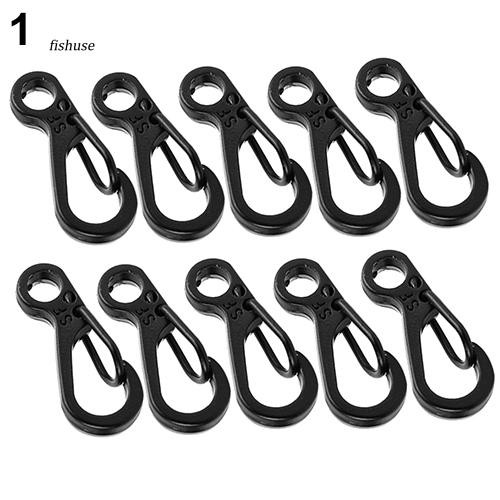 Set 10 móc khóa carabiner SF mini bằng hợp kim nhôm đa năng tiện lợi