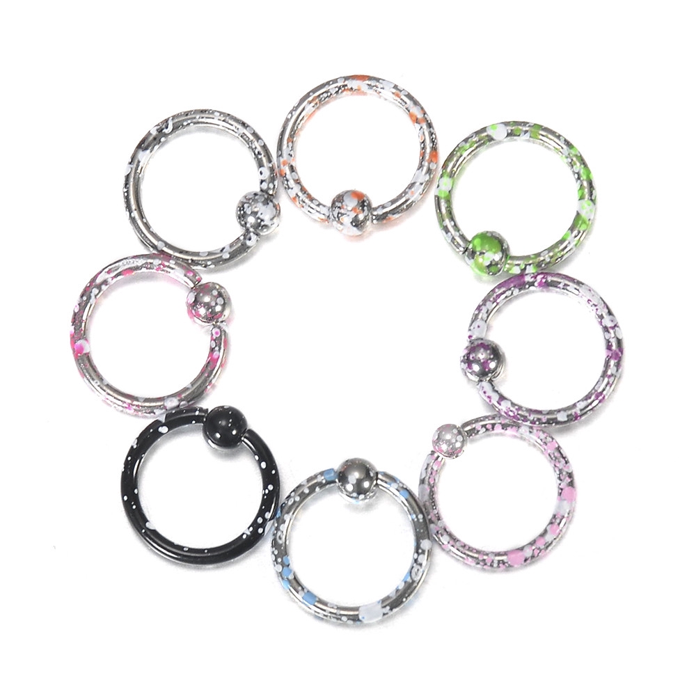 Set 8 Khuyên mũi không bấm lỗ thời trang