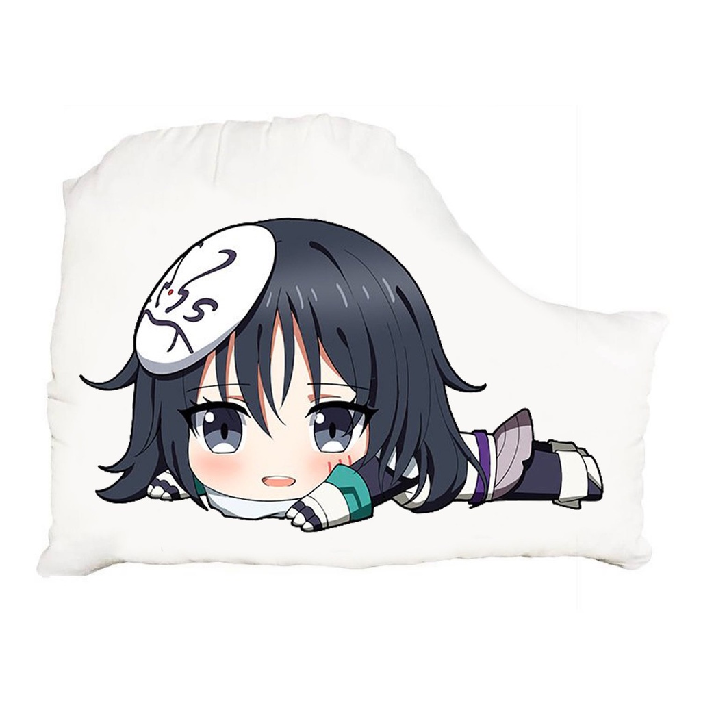 (NẰM) Gối ôm in hình nhân vật CHUYỂN SINH THÀNH SLIME Tensei-shitara Slime datta ken anime chibi tiện lợi xinh xắn êm ái