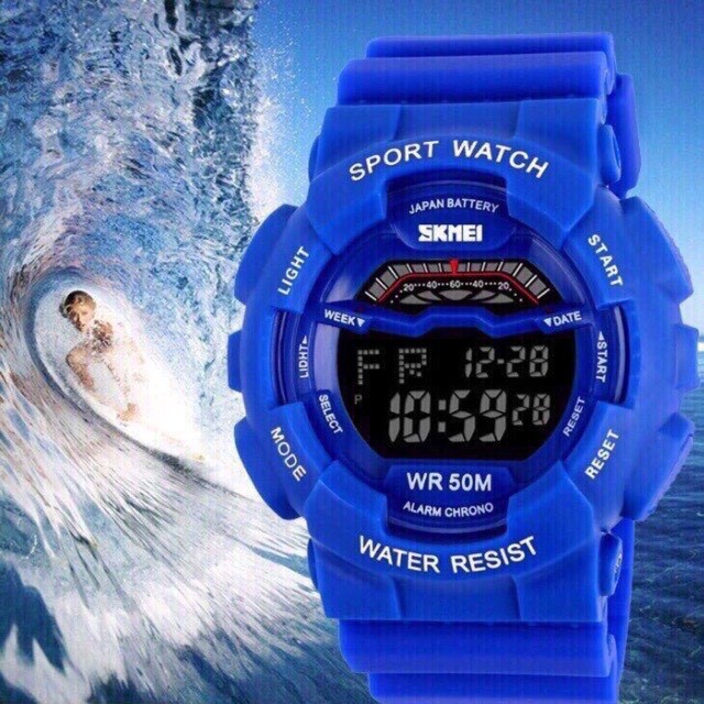 Đồng hồ unisex Sport Watch Skmei dây cao su chống nước tốt