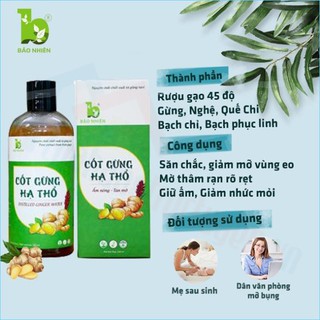 Cốt Gừng Thảo dược tan mỡ 330ml - Bảo Nhiên (Việt Nam)