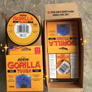 Cuộn cước Gorila Berkley dài 100m cước số 10 siêu bền