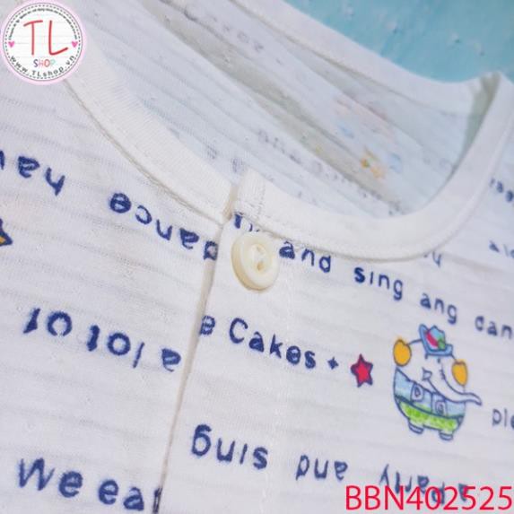 Thời trang trẻ em - Bộ quần áo cài nút hình chú voi cute  – Quần áo bé trai - Bộ bé trai - Quần áo bé gái - Bộ bé gái