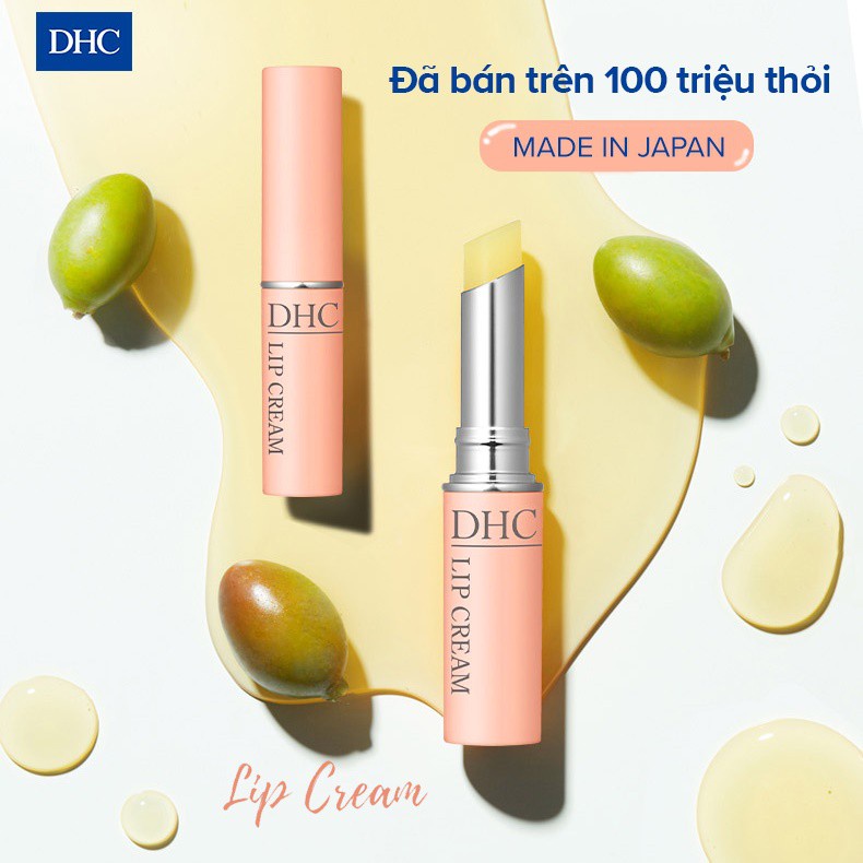 Son dưỡng môi DHC Nhật Bản Lip Cream giữ ẩm môi, dưỡng môi sáng hồng tự nhiên 1.5g