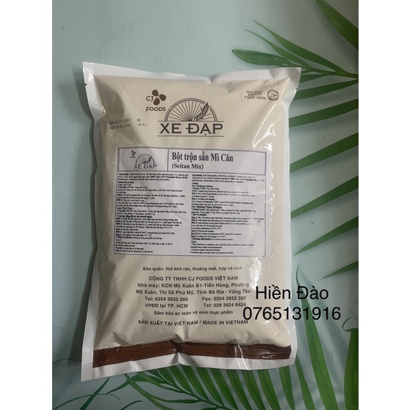Bột trộn sẵn làm chả lụa , mi căn chay hiệu Xe Đạp 1 kg