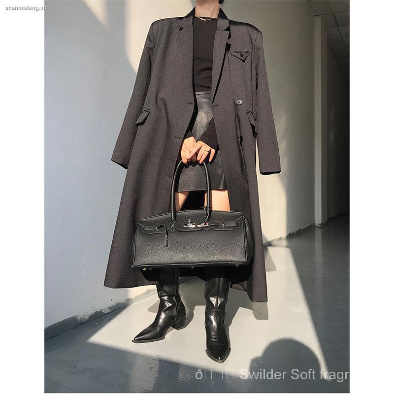 Áo khoác dáng dài qua gối thời trang mùa thu Hàn Quốc mới chất lượng cao 2021 nRrT | BigBuy360 - bigbuy360.vn
