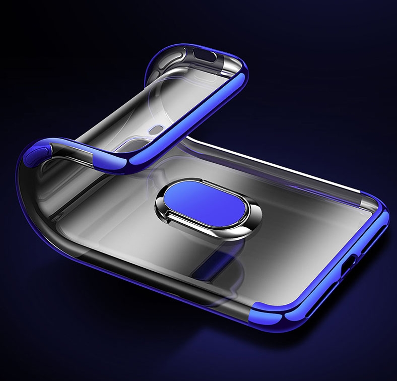 Ốp Lưng Điện Thoại Bằng Silicone Mềm Trong Suốt Có Vòng Đỡ Cho Iphone 11 / 11pro / 11pro / 12 / 12pro / 12 Pro / Max / 12pro