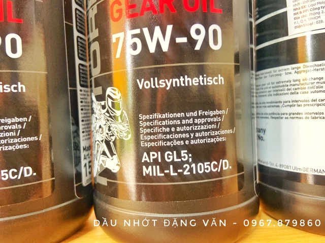 Nhớt Láp Liqui Moly 75W90 API GL5 ( Chiết Đủ Dung Tích )