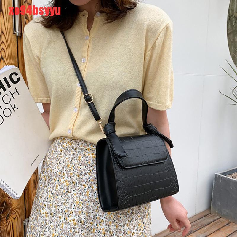Túi Xách Họa Tiết Da Cá Sấu Phong Cách Vintage xo94bsyyu