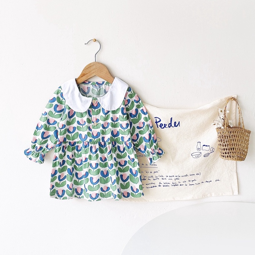 Sanlutoz Mùa xuân Mùa thu Cô gái Ăn mặc Hoa Trẻ Trẻ em Ăn mặc Ngày lễ