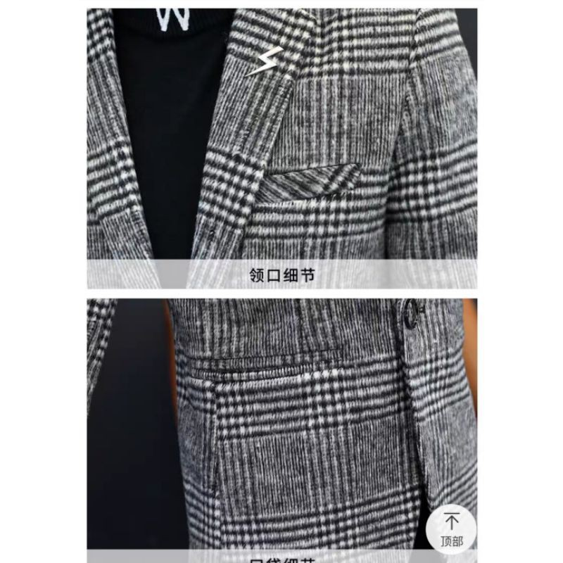 Hàng sẵn _ Áo vest dạ nam thời trang