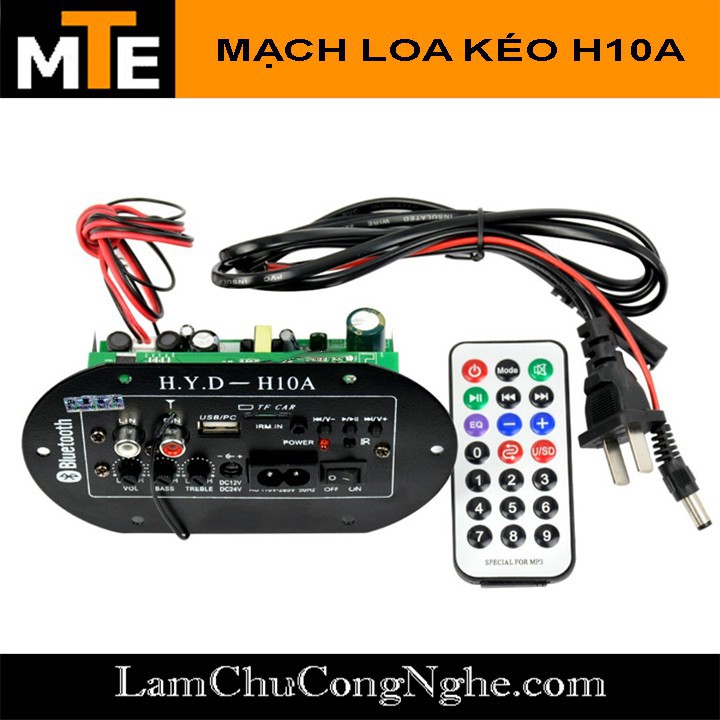 Mới! Mạch công suất có Bluetooth - Điều Khiển Từ Xa H10A 120W sử dụng cho loa kéo, DIY âm thanh ...