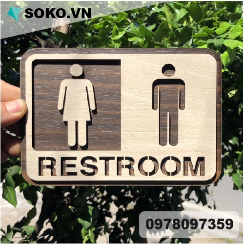 Bảng WC ,wifi,staffonly, bảng openclose treo , dán cửa, dán tường
