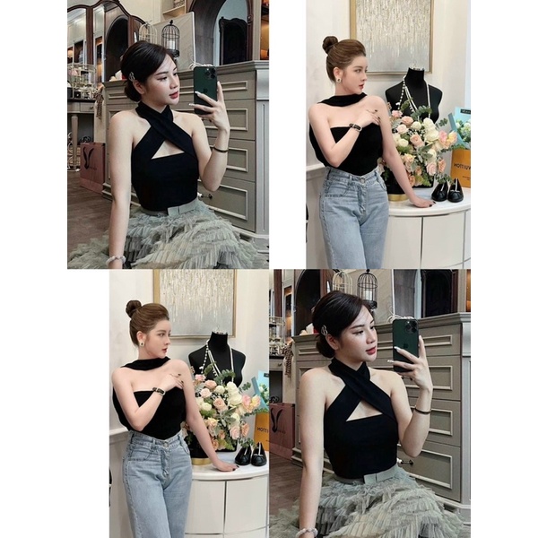 ÁO CỔ YẾM CHẤT THUN BOZIP CO GIÃN TỐT MS10762