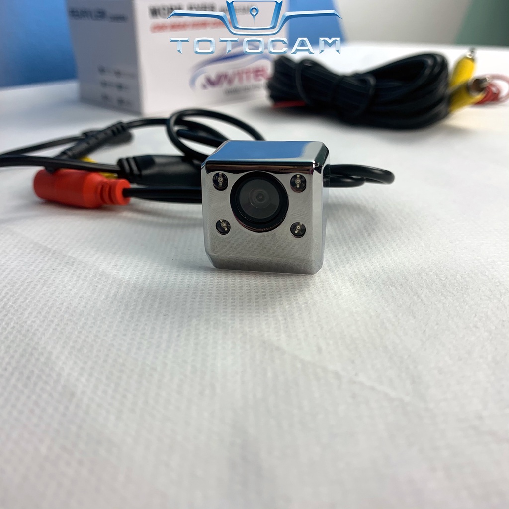 Camera Lùi CCD HD Mạ Bạc 4 LED Chống Nước Có Thang Chia | Totocam | BigBuy360 - bigbuy360.vn