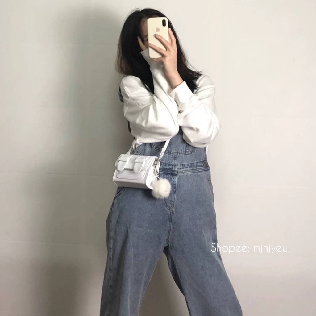 Túi xách nữ phối màu vintage phong cách Hàn Quốc đeo chéo 2020