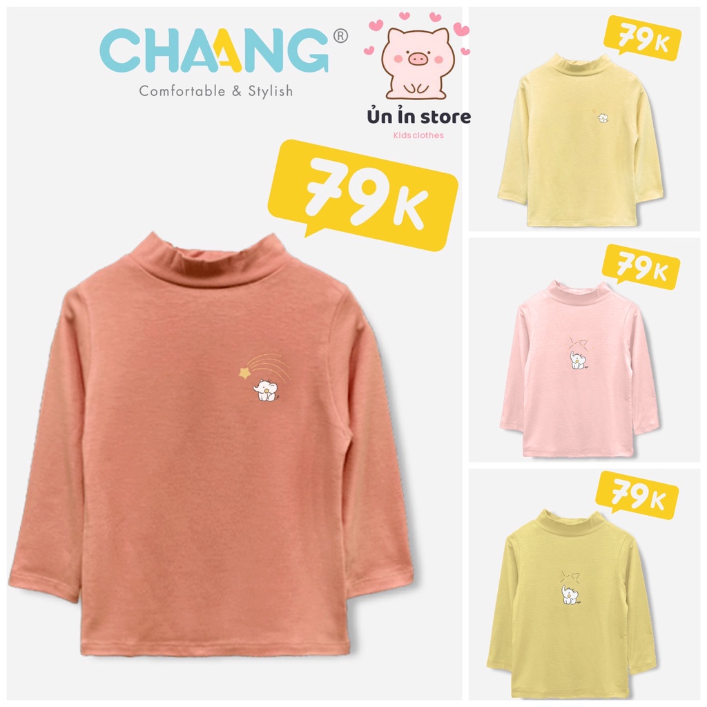 Chaang áo dài tay giữ nhiệt cổ 3 cm cho bé AW2022
