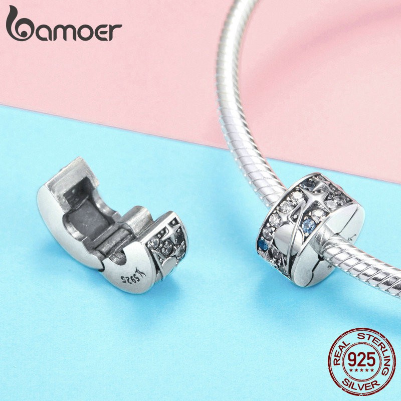 Hạt Trang Sức Bamoer SCC985 Làm Từ Bạc S925 Dùng Tự Làm Vòng Tay