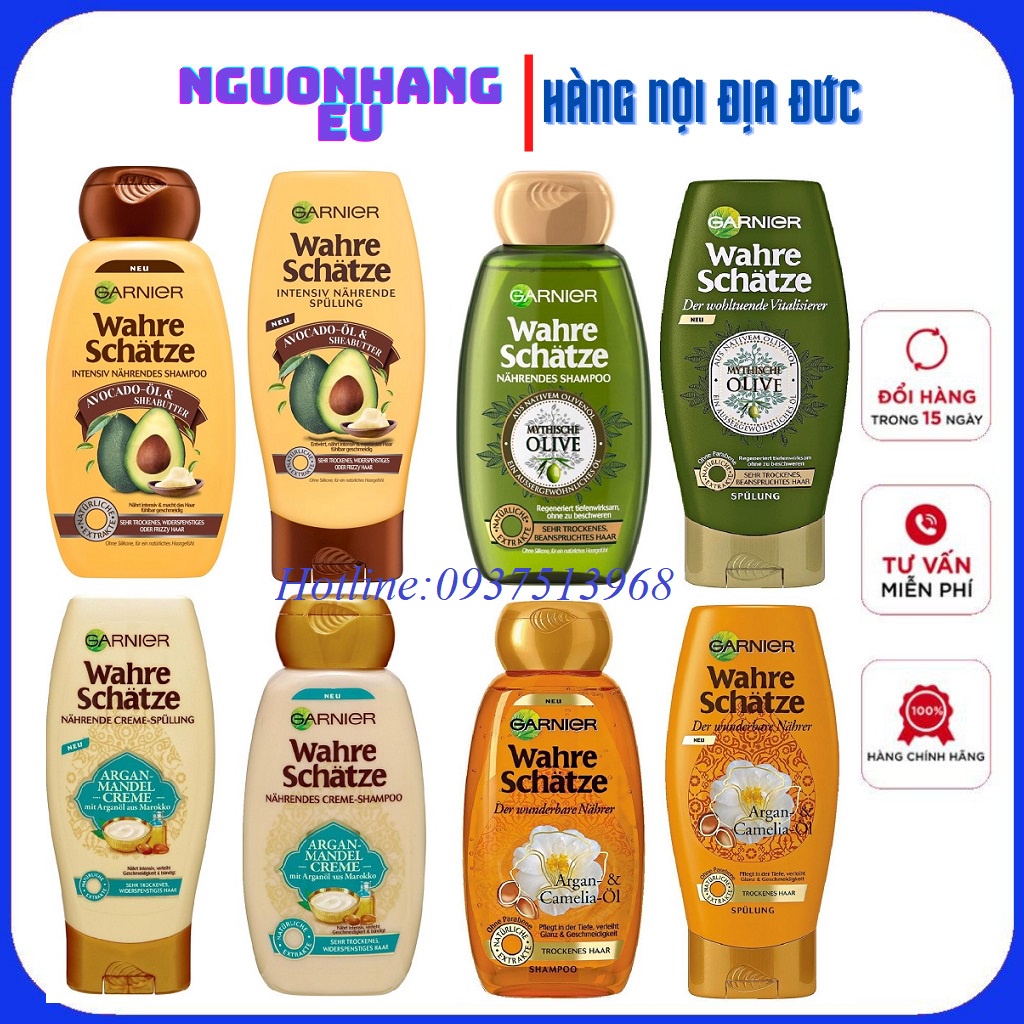 [HÀNG ĐỨC] Dầu gội Garnier Wahre Schatze