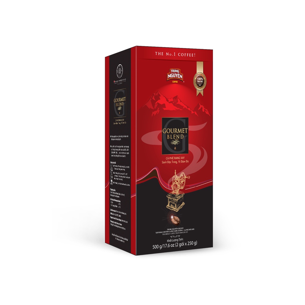 [Trung Nguyên Legend Official ] Cà phê Gourmet Blend - Rang Xay (Arabica, Robusta, Cherry và Catimor) - Hộp 500gr