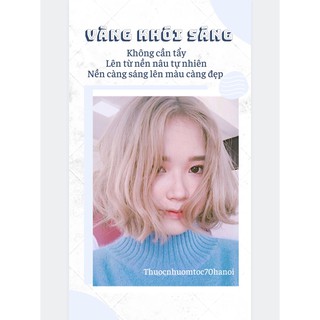 [KHÔNG CẦN TẨY] Thuốc nhuộm VÀNG KHÓI SÁNG kèm trợ oxy