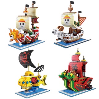 Đồ chơi lắp ráp mô hình bộ 4 thuyền hải tặc one piece 1600 mảnh ghép