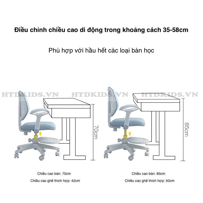 Ghế học sinh chống gù FQ-8- HTDKIDS