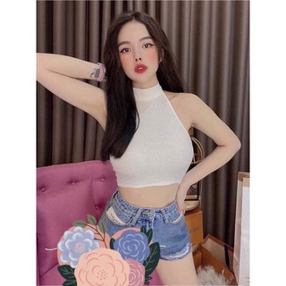 áo len cổ yếm