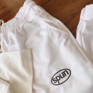 Quần spun bo gấu thể thao