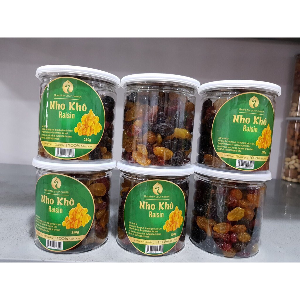 Nho khô Chi Lê hộp 250g