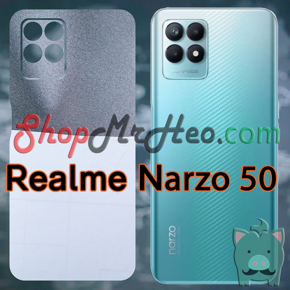 Skin Dán Mặt Sau Lưng Vân 3D Realme Narzo 50