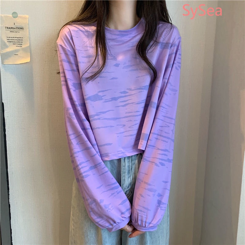 Áo Thun In Họa Tiết Thời Trang Mùa Thu Dành Cho Nữ