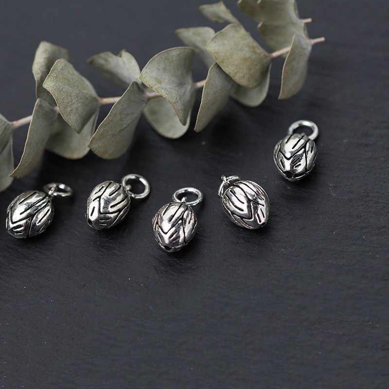 Charm bạc thái Móc treo búp sen - Charm Bạc 925 - Mã CA252