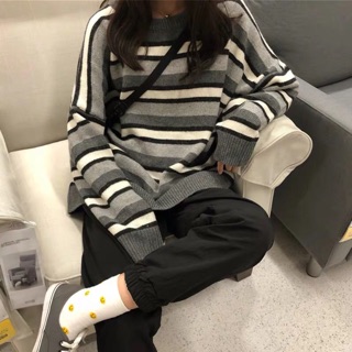 ÁO LEN KẺ NGANG 3 MÀU ULZZANG