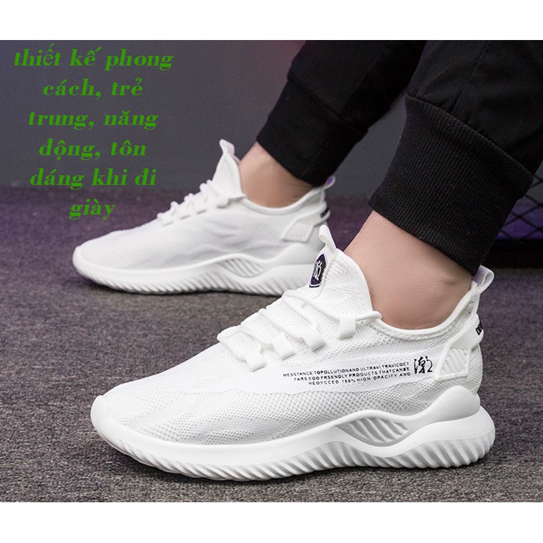Giày Sneaker Nam 💖FREESHIP💖, Giày Thể thao Thoáng Khí- Giày Nam Đế Cao Su Mềm | BigBuy360 - bigbuy360.vn