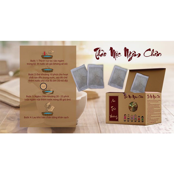 Thảo Dược Ngâm Chân Đông Y AN TRÚC VƯƠNG - Hộp 20 gói | BigBuy360 - bigbuy360.vn