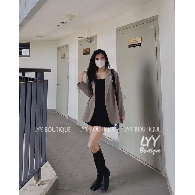 Áo khoác nữ VEST trơn 1 lớp dày BLAZER NỮ freesize 3 màu hàng Quảng Châu LYY BOUTIQUE
