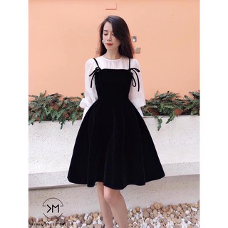 Set bộ yếm + áo dài tay
