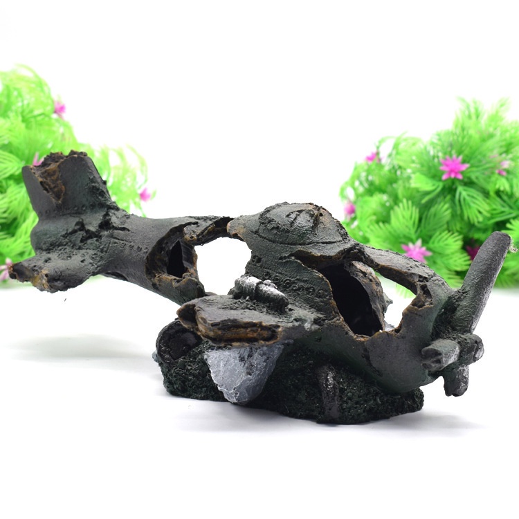 Mô Hình Máy Bay Trang Trí Bể Cá