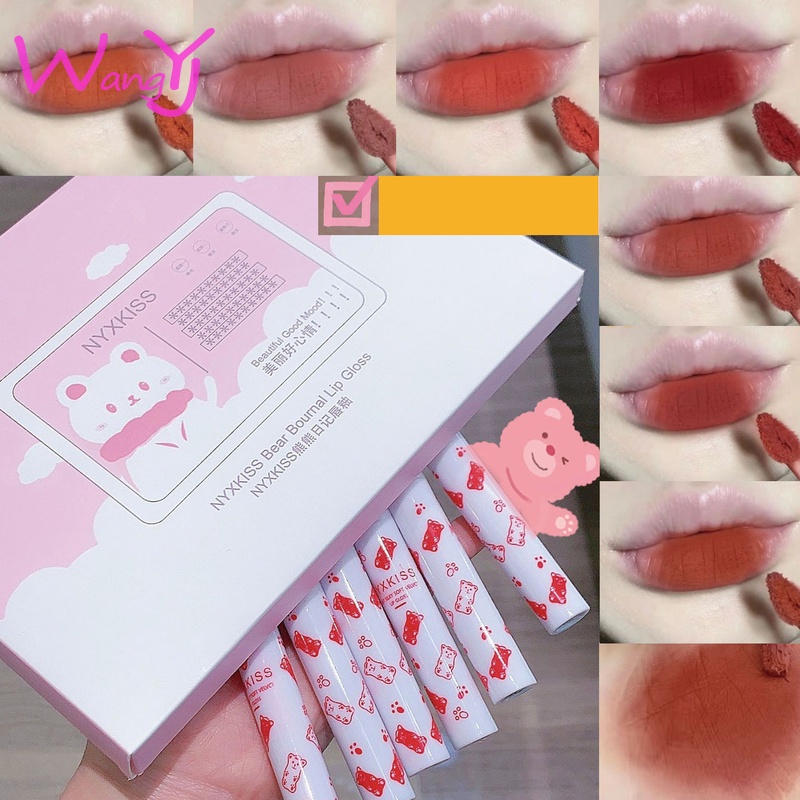 Set 7 Son Kem Lì NYXKISS Không Dễ Phai Màu