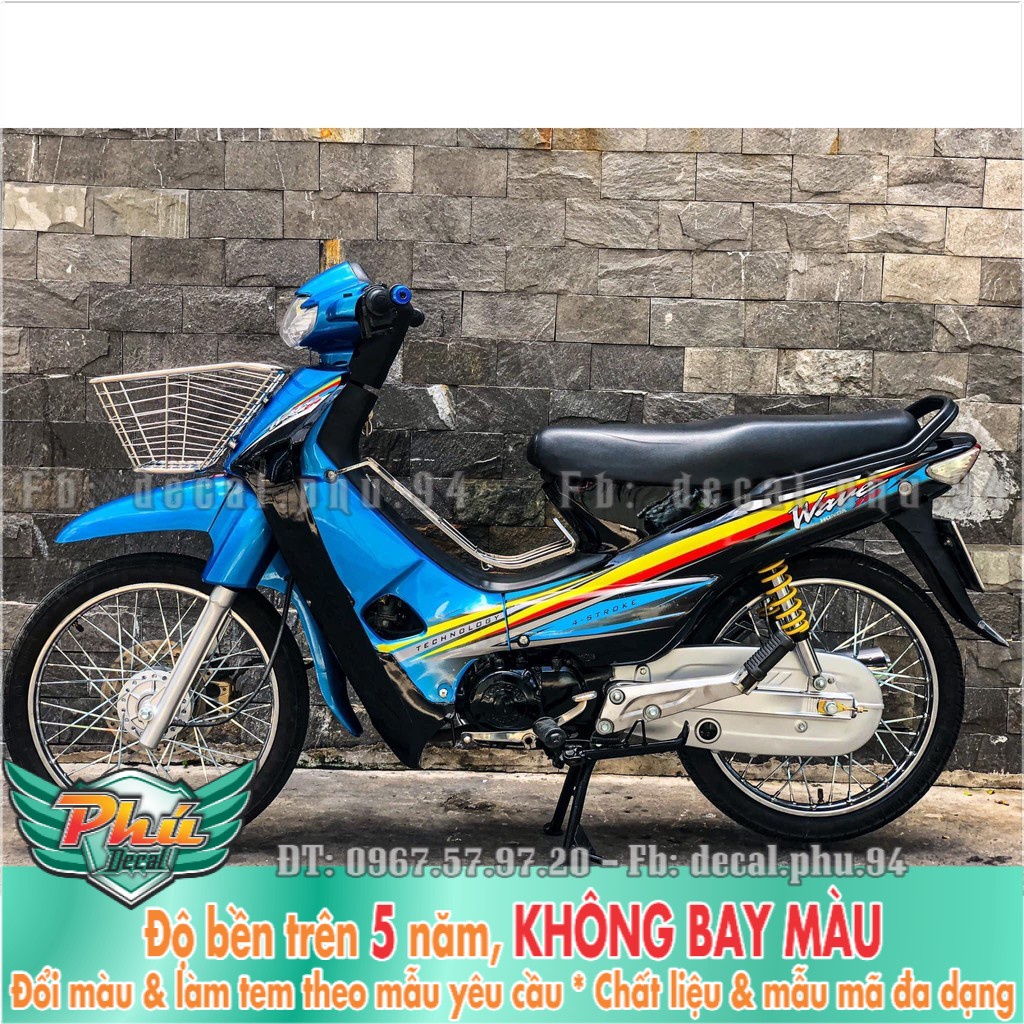 Tem rời Wave nhỏ xanh đen (X) -1
