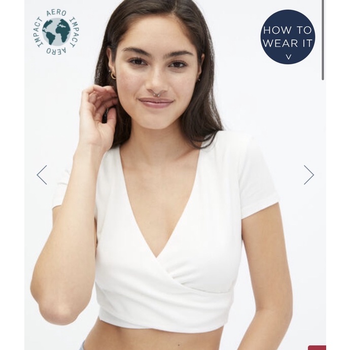 Áo croptop mặc 2 kiểu xuất dư xịn