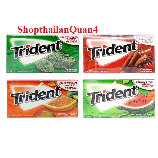 Kẹo Gum Trident Giúp Thơm Miệng Mỹ