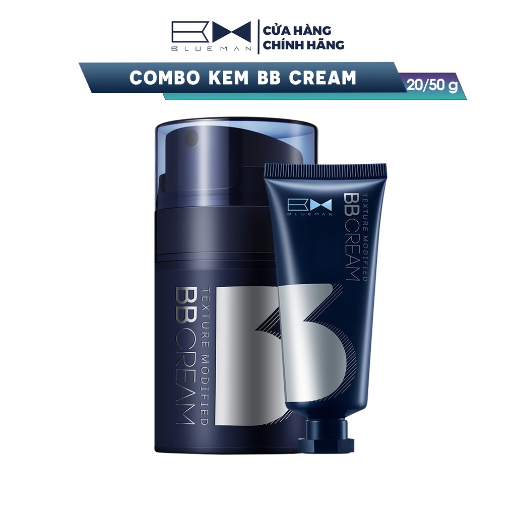 Bộ Combo BB Cream Kem Nền Che Khuyết Điểm Làm Đẹp Cho Nam Giới 50g+20g