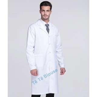 [Giá sỉ] Áo Blouse vải KAKI loại dày NAM NỮ dài tay dáng ngang gối hàng cao cấp dành cho Bác sĩ, Phòng thí nghiệm