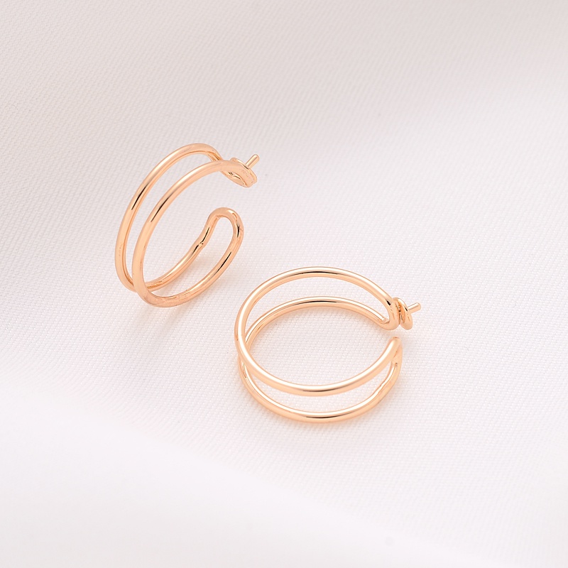 Giá Đỡ Nhẫn Hai Dây Bằng Đồng Mạ Vàng 14K diy