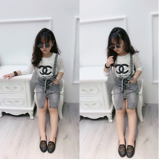 Combo 14 bộ váy bò bé gái